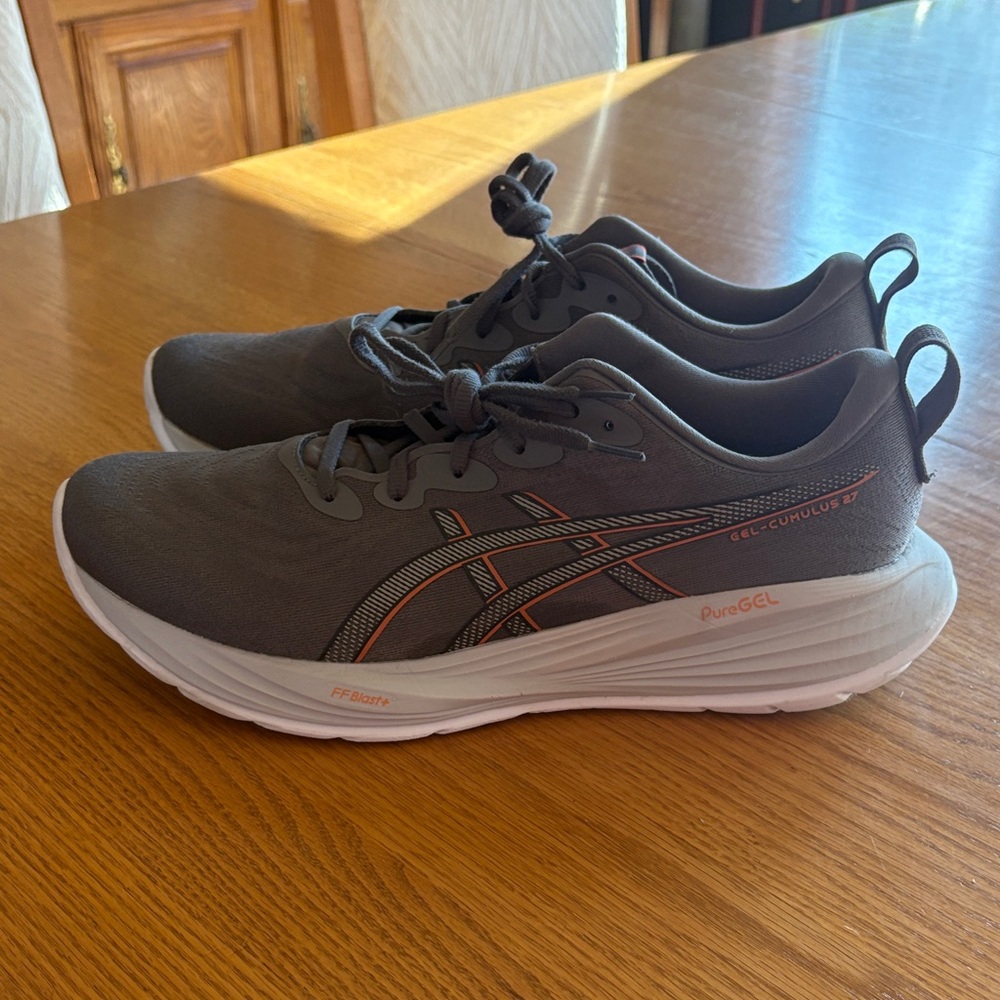 ASICS Men's Gel Cumulus 27 Gray Athletic Running Shoes Size 12 Great Condition - Picture 3 of 13
